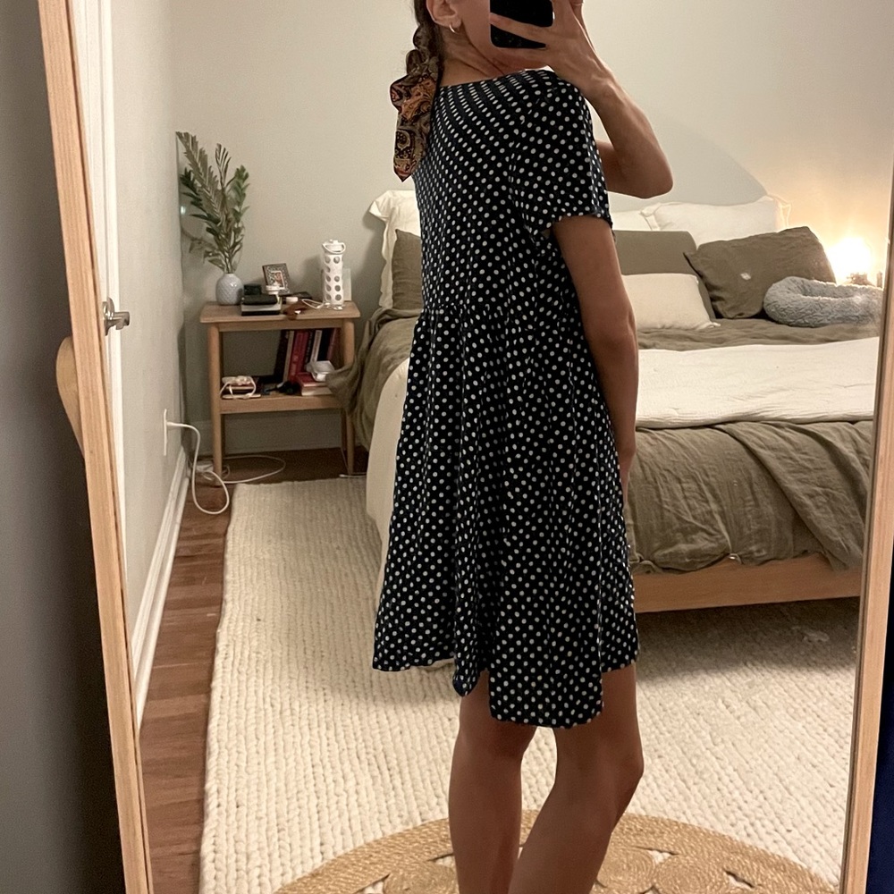 90s mini • american apparel • polka dot babydoll dress